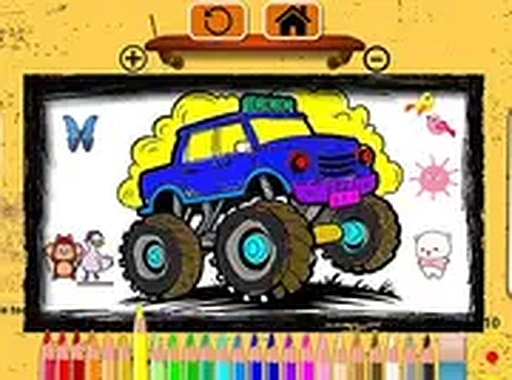 Monster Jeep Coloring Online Game