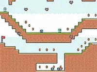 Green and Blue Cuteman: Two-Player Adventure Online Game