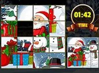4x4 Xmas Puzzle Game Online - Sliding Puzzle