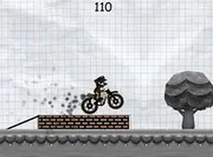 Mario Wheelie Bike Online Arcade Game