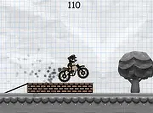 Mario Wheelie Bike Game