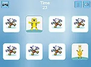 Happy Animals Memory Online Game
