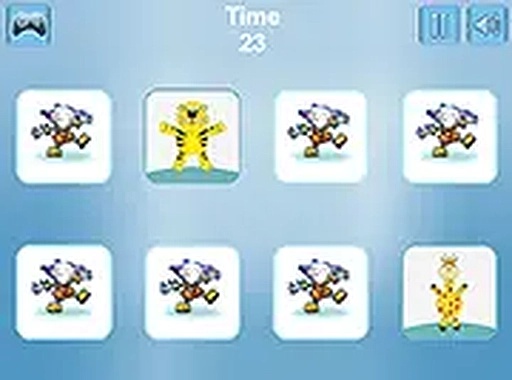 Happy Animals Memory Online Game